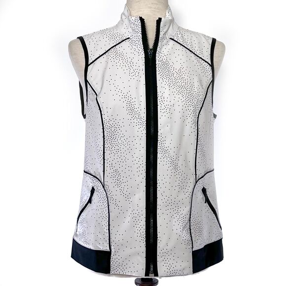 Chico's Zenergy XS Rhinestone Polka Dot Vest - Picture 1 of 10